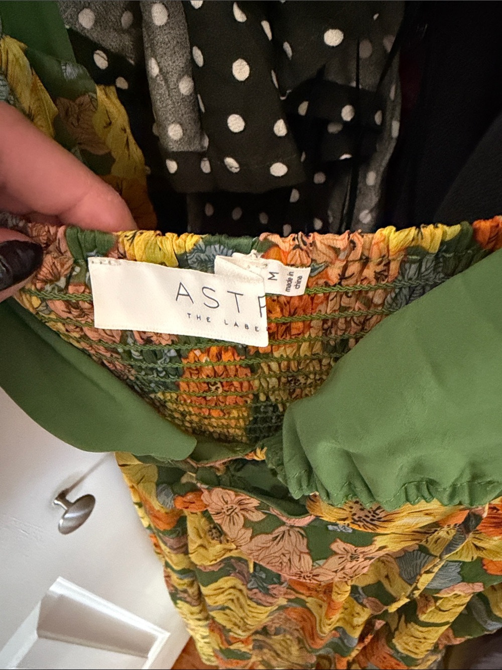 Astr Green & Yellow Floral Midi Dress - Picture 5 of 7